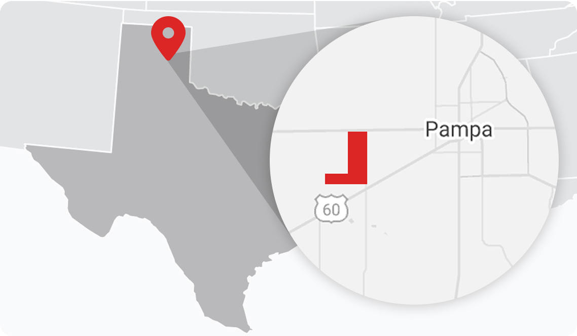 Pampa Texas Data Center Development Map